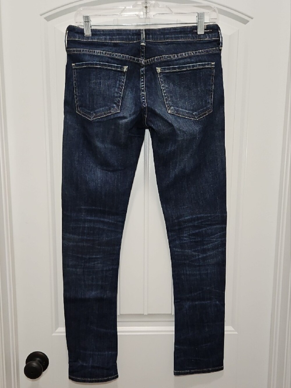 Citizens Of Humanity Low Rise Y2K Dark Indigo Slim Jean Size 27 - Picture 4 of 8